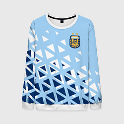 Свитшот мужской Сборная Аргентины футбол, цвет: 3D-белый
