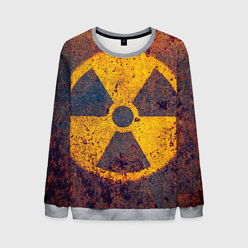 Мужской свитшот Радиактивно! / 3D-Меланж – фото 1