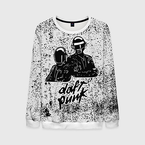 Мужской свитшот Daft Punk B&W / 3D-Белый – фото 1