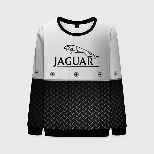 Мужской свитшот Jaguar Ягуар Сталь / 3D-Черный – фото 1