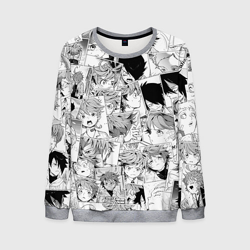 Мужской свитшот Обещанный Неверленд pattern / 3D-Меланж – фото 1