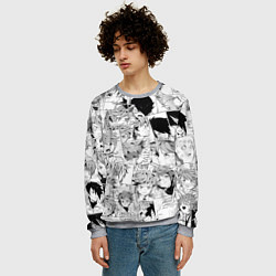Свитшот мужской Обещанный Неверленд pattern, цвет: 3D-меланж — фото 2