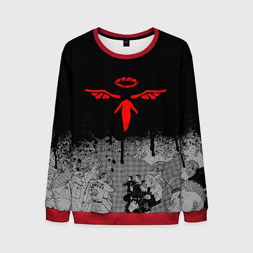 Мужской свитшот VALHALLA GANG ВАЛЬХАЛЛА ТОКИЙСКИЕ / 3D-Красный – фото 1