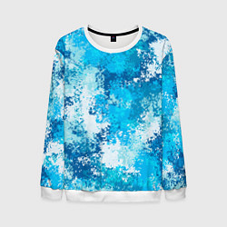 Свитшот мужской Спортивный камуфляж Пикси - Лагуна, цвет: 3D-белый