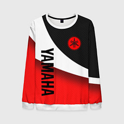 Свитшот мужской ЯМАХА - СПОРТИВНЫЙ КАРБОН, цвет: 3D-белый