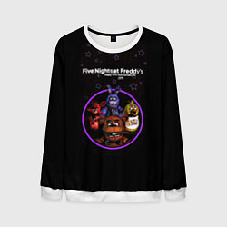 Мужской свитшот Five Nights at Freddys - персонажи из игры
