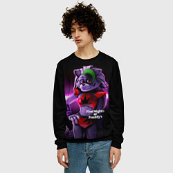 Свитшот мужской Five Nights at Freddys: Security Breach Волчица Ро, цвет: 3D-черный — фото 2