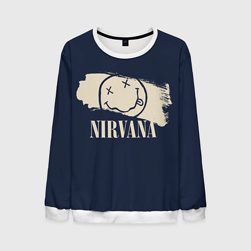 Мужской свитшот NIRVANA Рок Группа / 3D-Белый – фото 1