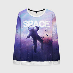 Свитшот мужской Space walk, цвет: 3D-белый
