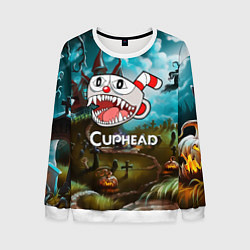 Мужской свитшот Cuphead Zombie