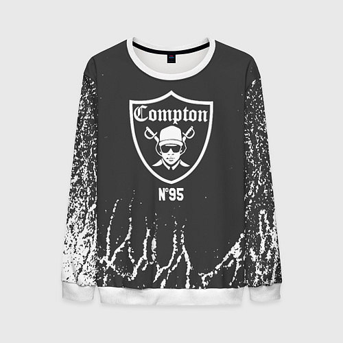 Мужской свитшот Compton Комптон / 3D-Белый – фото 1