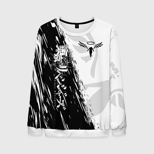 Мужской свитшот WALHALLA TEAM LOGO BLACK ТОКИЙСКИЕ МСТИТЕЛИ / 3D-Белый – фото 1