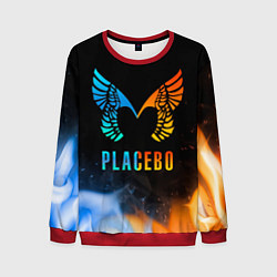 Свитшот мужской Placebo, Logo, цвет: 3D-красный