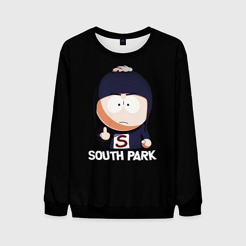 Мужской свитшот South Park - мультфильм Южный парк / 3D-Черный – фото 1