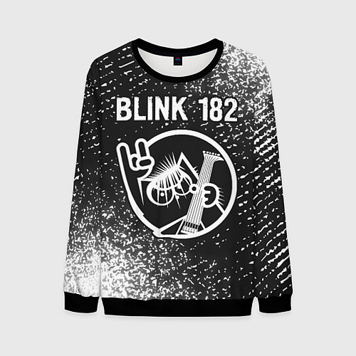 Мужской свитшот Blink 182 КОТ Спрей / 3D-Черный – фото 1