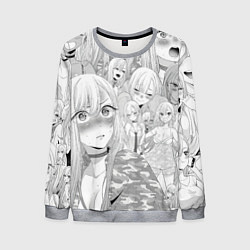 Свитшот мужской Marin Kitagawa: Pencil Art, цвет: 3D-меланж