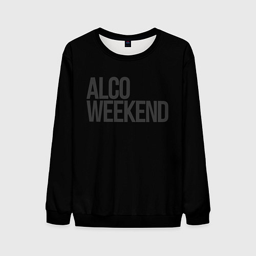 Мужской свитшот Alco weekend / 3D-Черный – фото 1