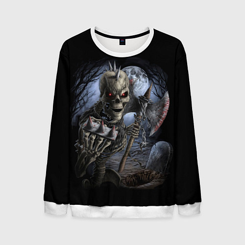 Мужской свитшот Территория кошмана / 3D-Белый – фото 1