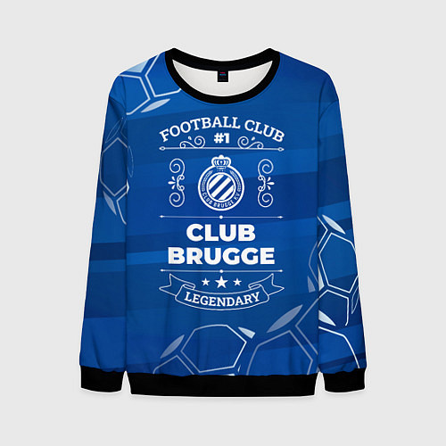 Мужской свитшот Club Brugge FC 1 / 3D-Черный – фото 1