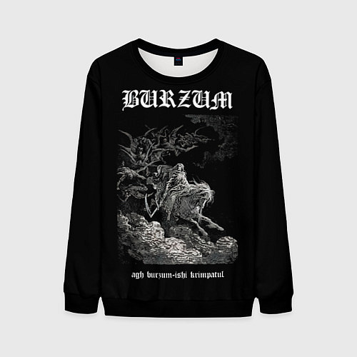 Мужской свитшот Burzum ishi krimpatul / 3D-Черный – фото 1