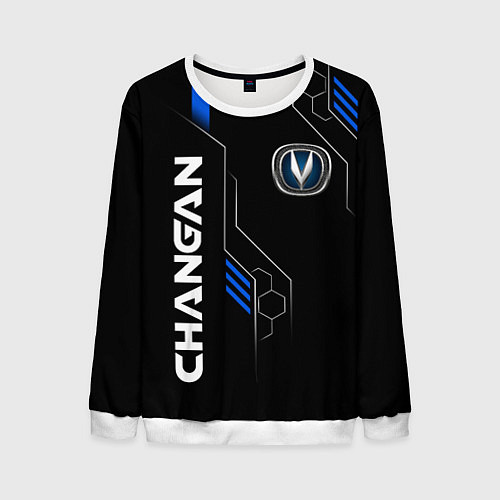 Мужской свитшот CHANGAN -ЧАНГАН ТЕХНОЛОГИИ / 3D-Белый – фото 1