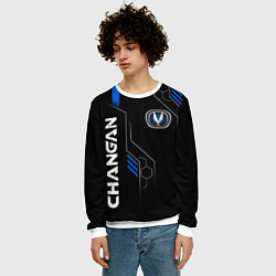 Свитшот мужской CHANGAN -ЧАНГАН ТЕХНОЛОГИИ, цвет: 3D-белый — фото 2