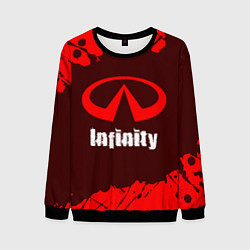Свитшот мужской INFINITI Infinity Краска, цвет: 3D-черный