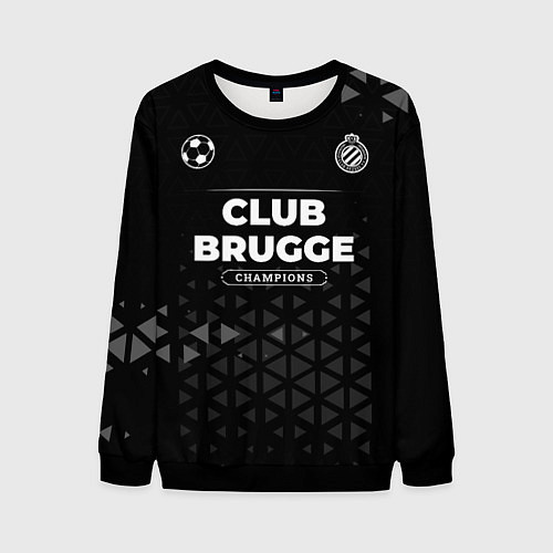 Мужской свитшот Club Brugge Форма Champions / 3D-Черный – фото 1