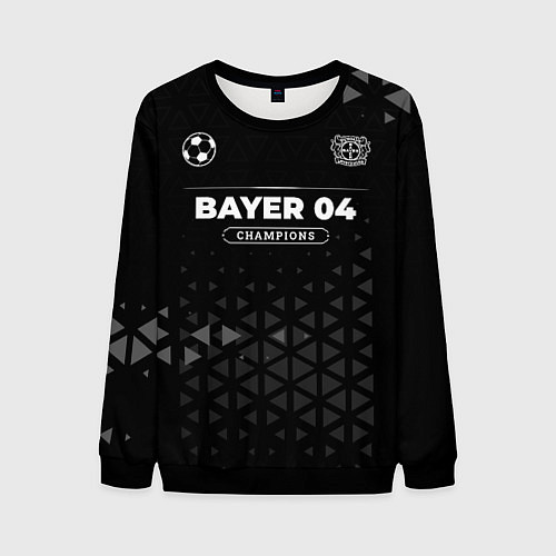 Мужской свитшот Bayer 04 Форма Champions / 3D-Черный – фото 1