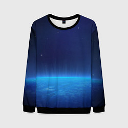 Мужской свитшот Планета вид из космоса