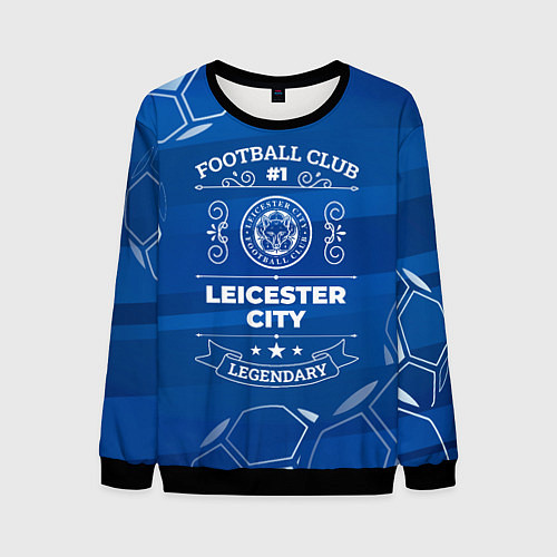 Мужской свитшот Leicester City FC 1 / 3D-Черный – фото 1