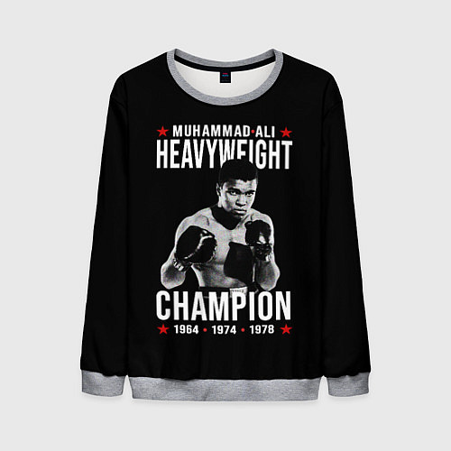 Мужской свитшот MUHAMMAD ALI МУХАММЕД АЛИ / 3D-Меланж – фото 1