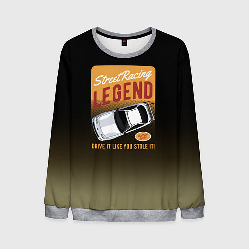 Мужской свитшот Legend Car / 3D-Меланж – фото 1