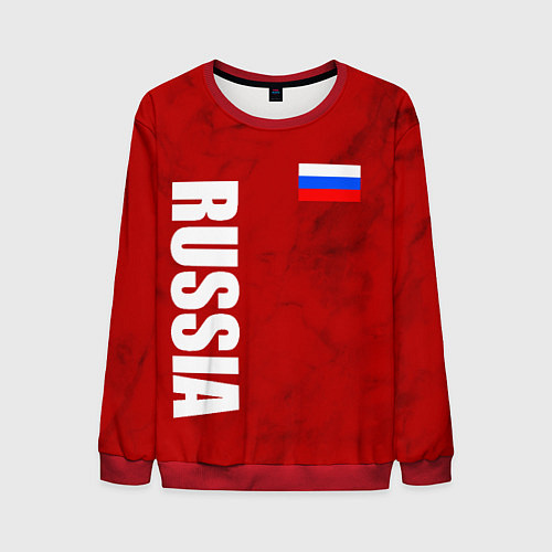 Мужской свитшот RUSSIA - RED EDITION - SPORTWEAR / 3D-Красный – фото 1