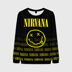 Свитшот мужской Smile Nirvana, цвет: 3D-черный