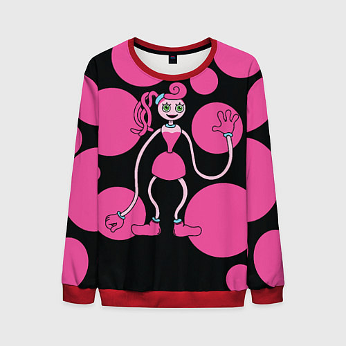 Мужской свитшот Mommy Long Legs Мама длинные ноги / 3D-Красный – фото 1