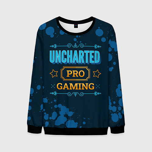 Мужской свитшот Uncharted Gaming PRO / 3D-Черный – фото 1