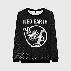 Свитшот мужской Iced Earth - КОТ - Гранж, цвет: 3D-черный