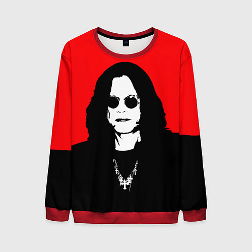 Мужской свитшот OZZY OSBOURNE ОЗЗИ ОСБОРН / 3D-Красный – фото 1