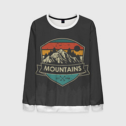 Свитшот мужской Горы Mountains, цвет: 3D-белый