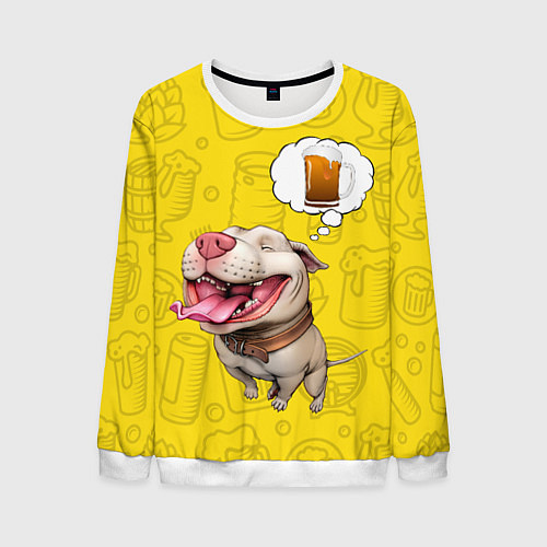 Мужской свитшот BeerBull / 3D-Белый – фото 1