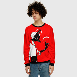 Свитшот мужской Принц в маске Sky: Children Of The Light, цвет: 3D-черный — фото 2