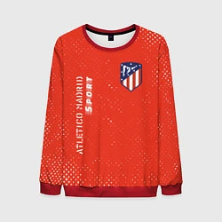 Свитшот мужской АТЛЕТИКО Atletico Madrid Sport Гранж, цвет: 3D-красный