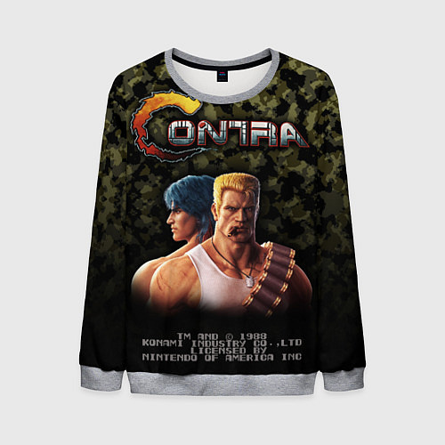 Мужской свитшот Contra gamer / 3D-Меланж – фото 1