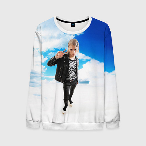 Мужской свитшот ПЛАТИНА SOSA MUZIK / 3D-Белый – фото 1