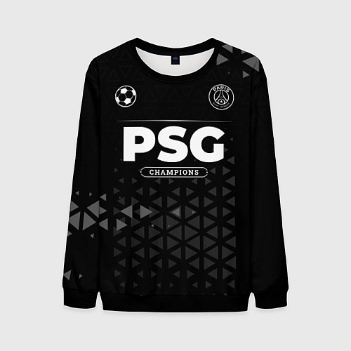Мужской свитшот PSG Champions Uniform / 3D-Черный – фото 1