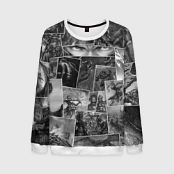 Свитшот мужской Тёмные души комикс, цвет: 3D-белый