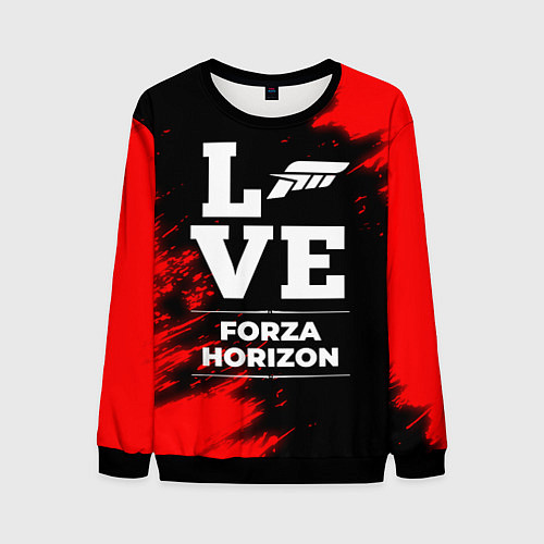 Мужской свитшот Forza Horizon Love Классика / 3D-Черный – фото 1