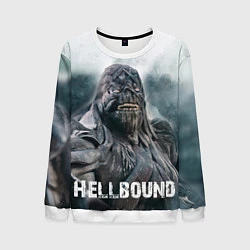 Свитшот мужской Hellbound - Зов ада монстр, цвет: 3D-белый