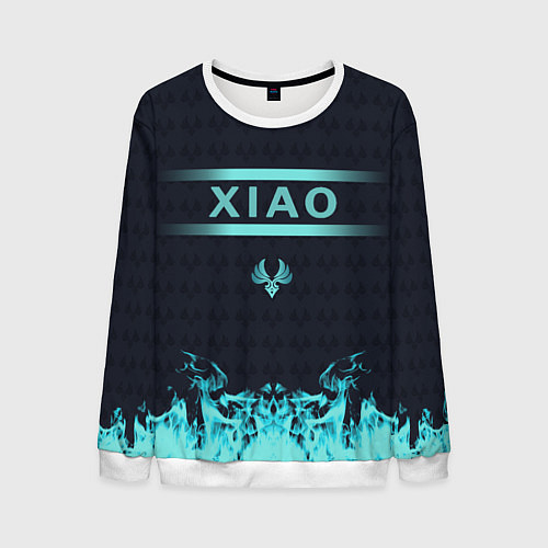 Мужской свитшот Сяо Xiao Elements Genshin Impact / 3D-Белый – фото 1